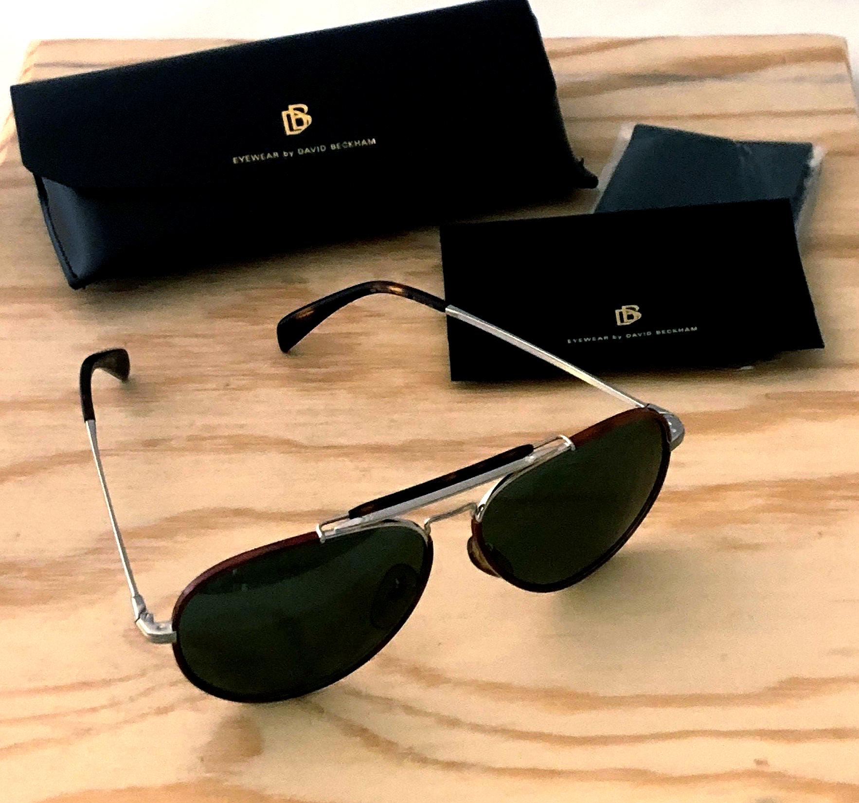 NEW DAVID YURMAN  HAVANA CABLE STONE SUNGLASSES DAVID YURMAN Rectangular Sunglasses in Black – More Than You  main image 2