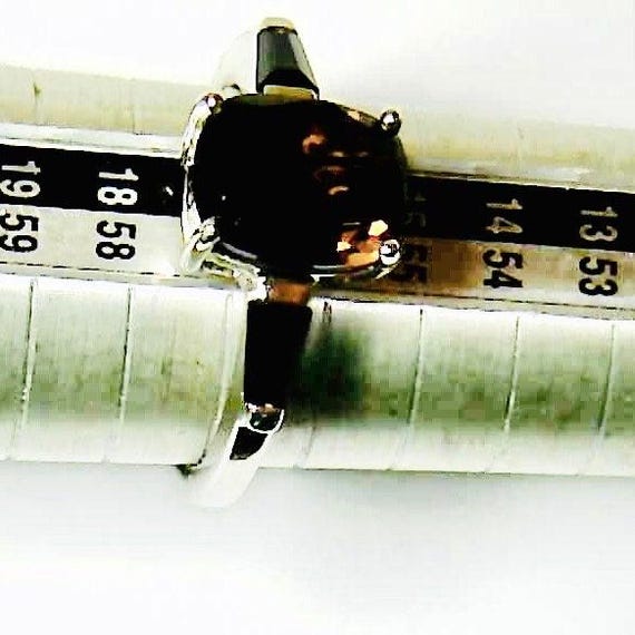 Smoky Quartz, Rectangular Cushion shape, Sissor C… - image 8