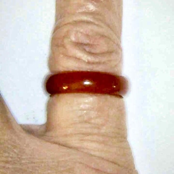 Stackable or single Solid Semi Precious Stone Hoo… - image 3