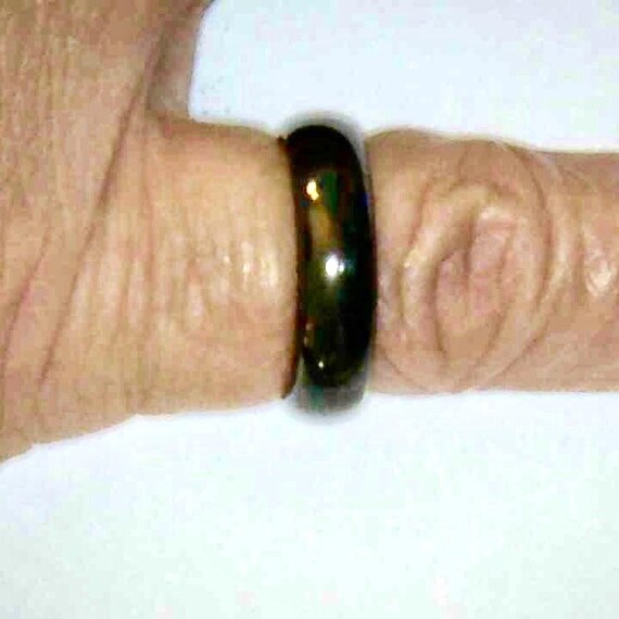 Stackable or single Solid Semi Precious Stone Hoo… - image 4