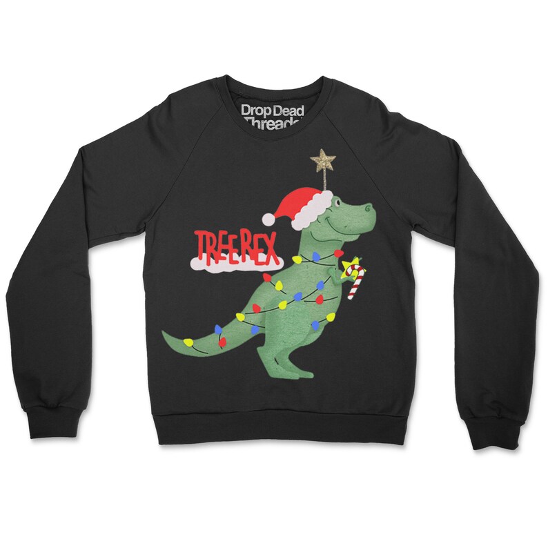 tree rex christmas jumper