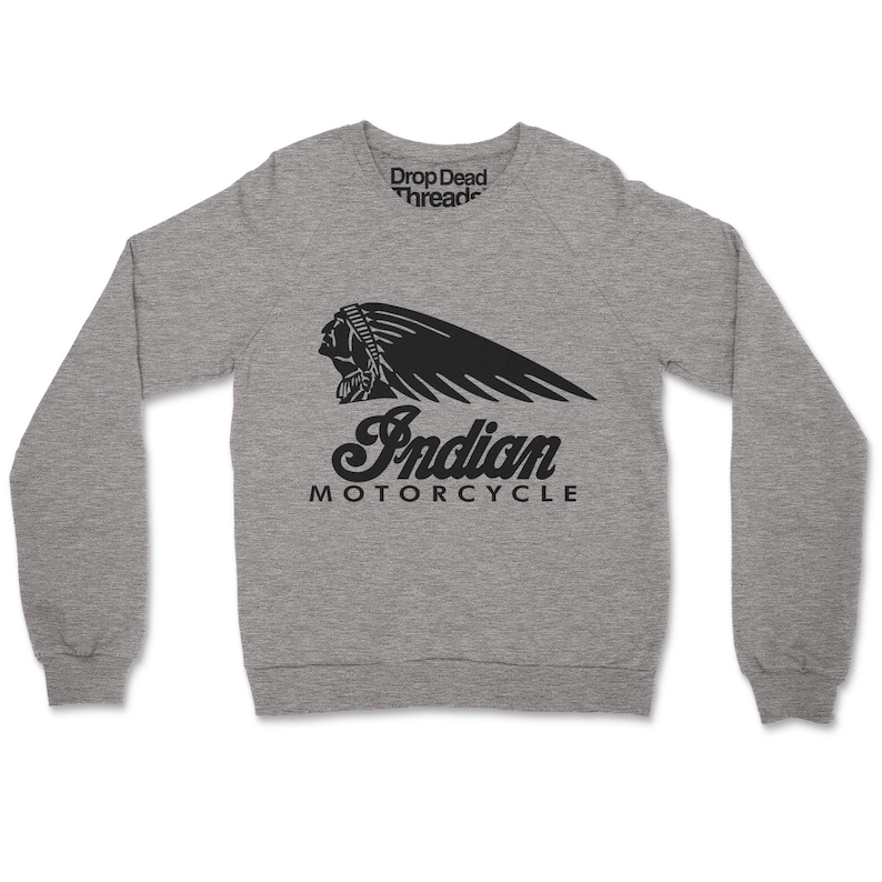 Indian Motorcycle Mens Womens Classic Retro Biker Jumper Etsy