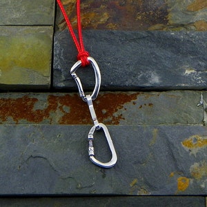 Quickdraw different, Big Pendant Silver 925 - Climbing jewelry