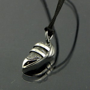 Pendant Shoe climber 3D - Sterling silver 925 - made in Italy