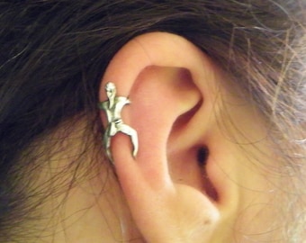 1 Earring Girl Climber in Silver 925  - Made in Italy - I&#39;m Climber