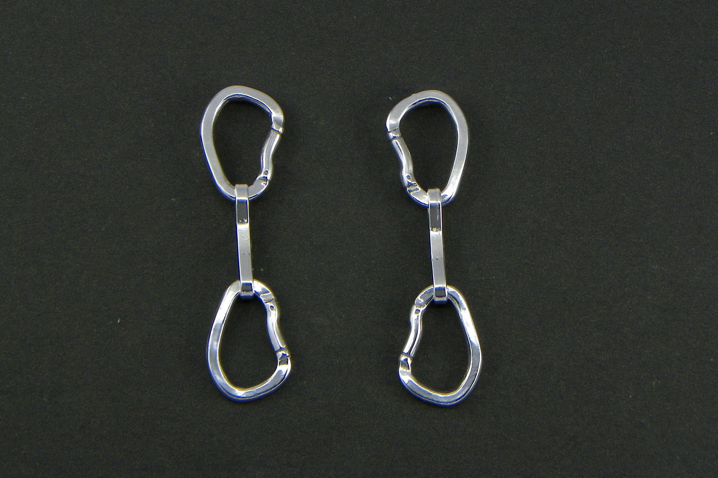 Earrings Quickdraw carabiner climber in Silver 925
