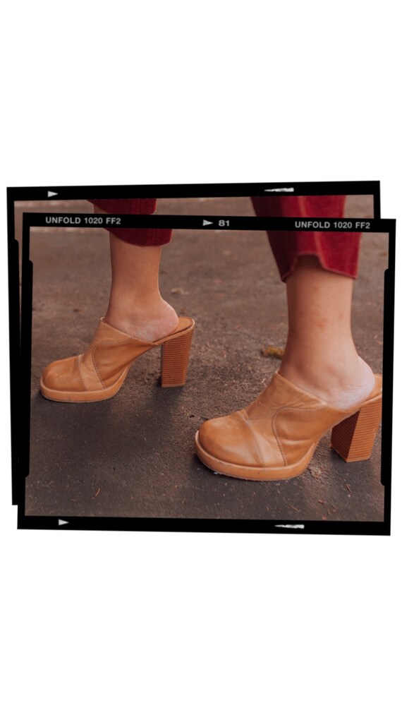 70's Clunky Mismatched/Patchwork Leather Platform