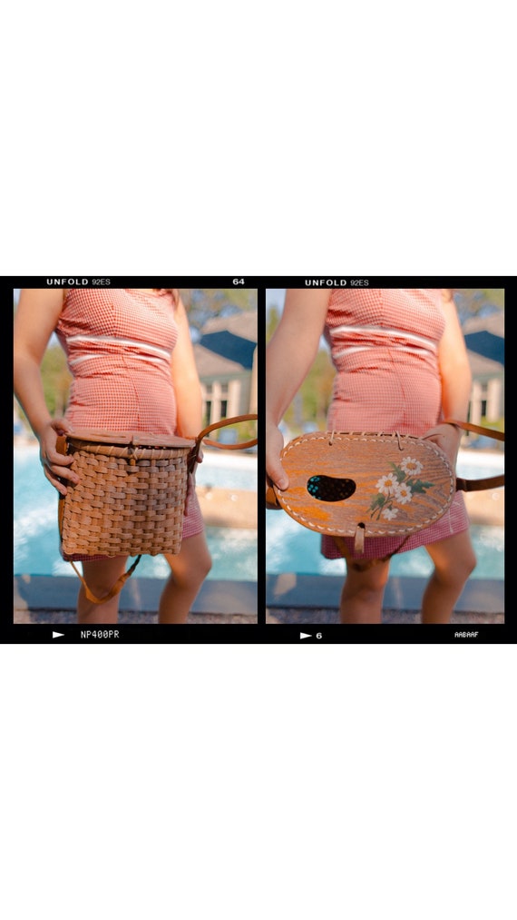 vintage wicker purse hand Gem