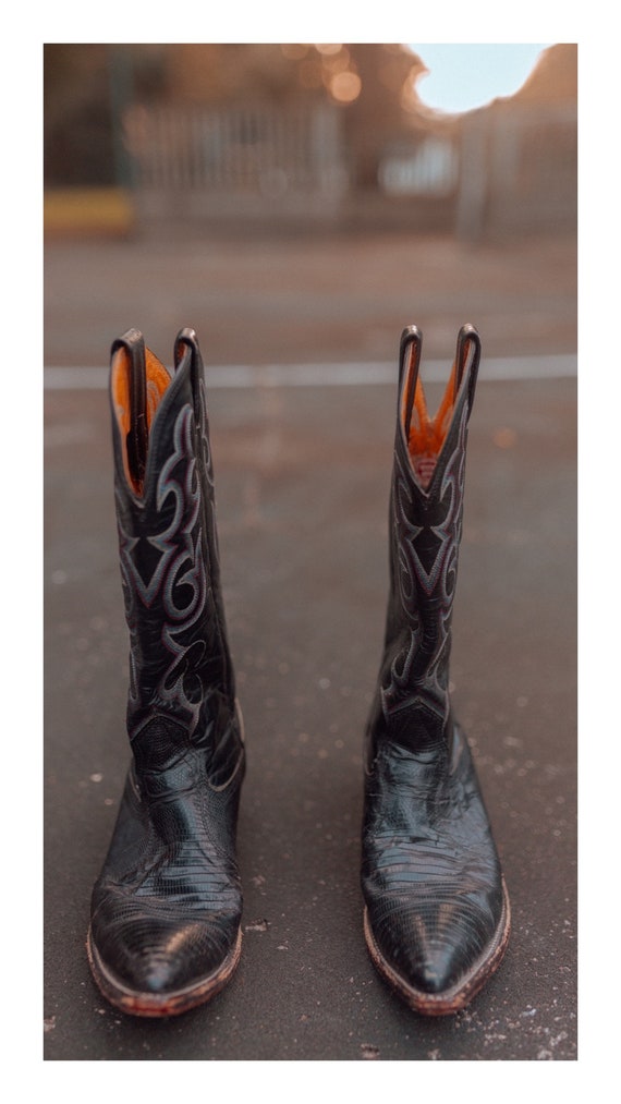 Black Western Cowboy Boots || Urban Cowgirl - image 4