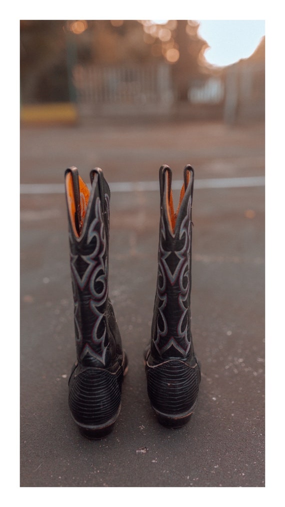 Black Western Cowboy Boots || Urban Cowgirl - image 2
