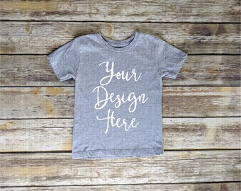 Download Grey Toddler T-Shirt, Mock Up, Youth, Kids, Flat Lay ...