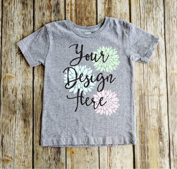 Gray Toddler T-Shirt Mockup Grey Toddler Mockup T-Shirt Mockup