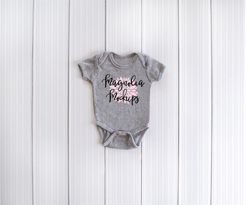 Gray Bodysuit Mockup Grey Bodysuit Flat Lay Tshirt Mockup Etsy