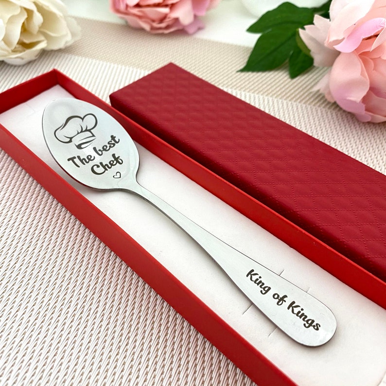 Best Chef Spoon Funny Gift for Chef Father's Day Gift Etsy