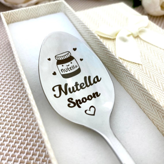 Nutella Spoon Engraved spoon with Nutella jar Custom spoon Etsy