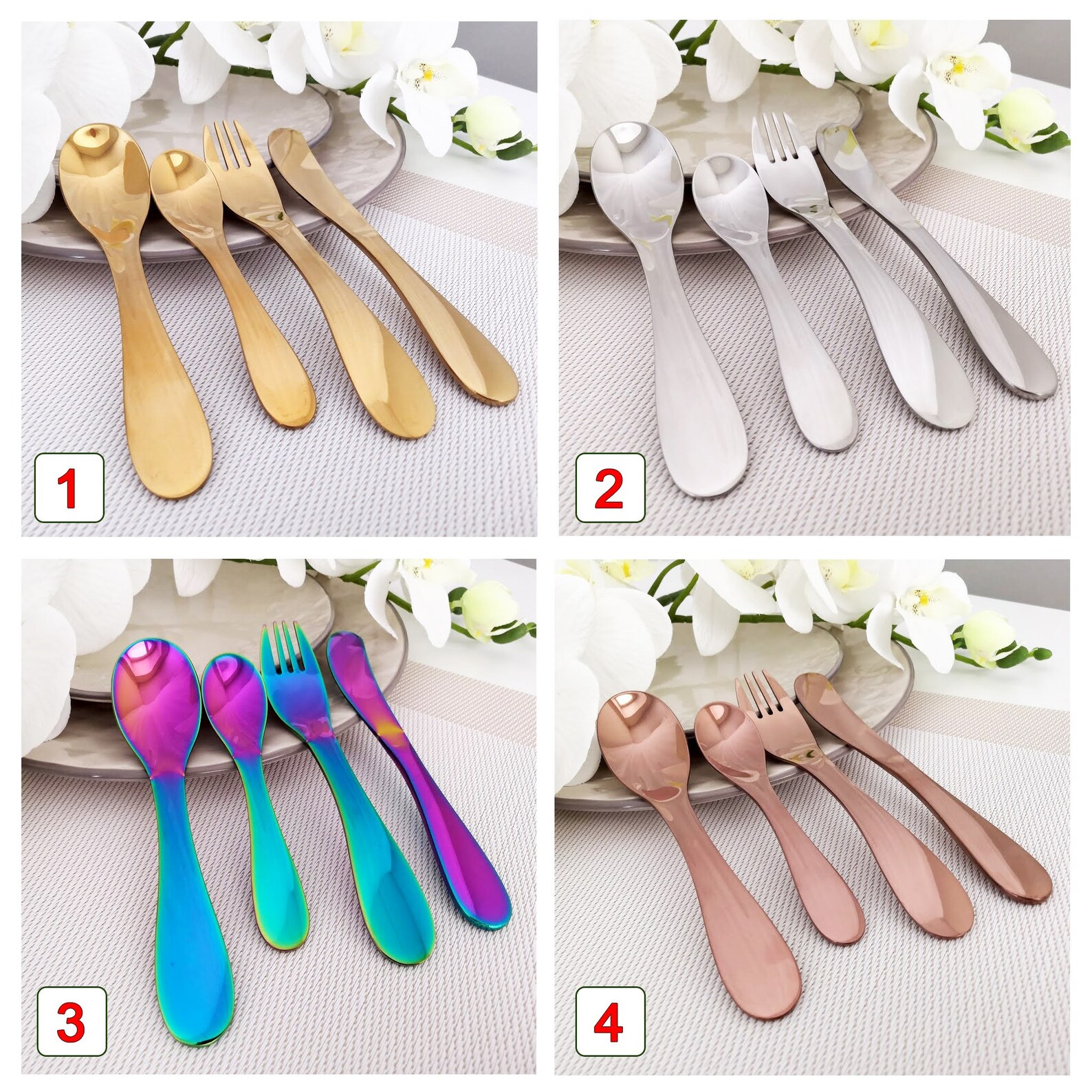 Baby Cutlery with Name Engraved on handles Baby Shower Gift Etsy