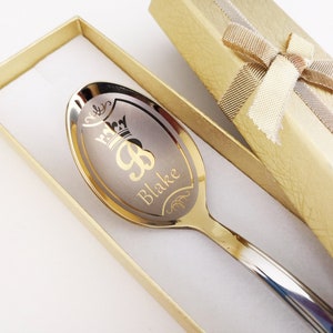 COLHER DE AMANTE DE CAFÉ - Colher personalizada gravada - Presente de colher de café - Colheres personalizadas - Colheres de sopa de aço inoxidável