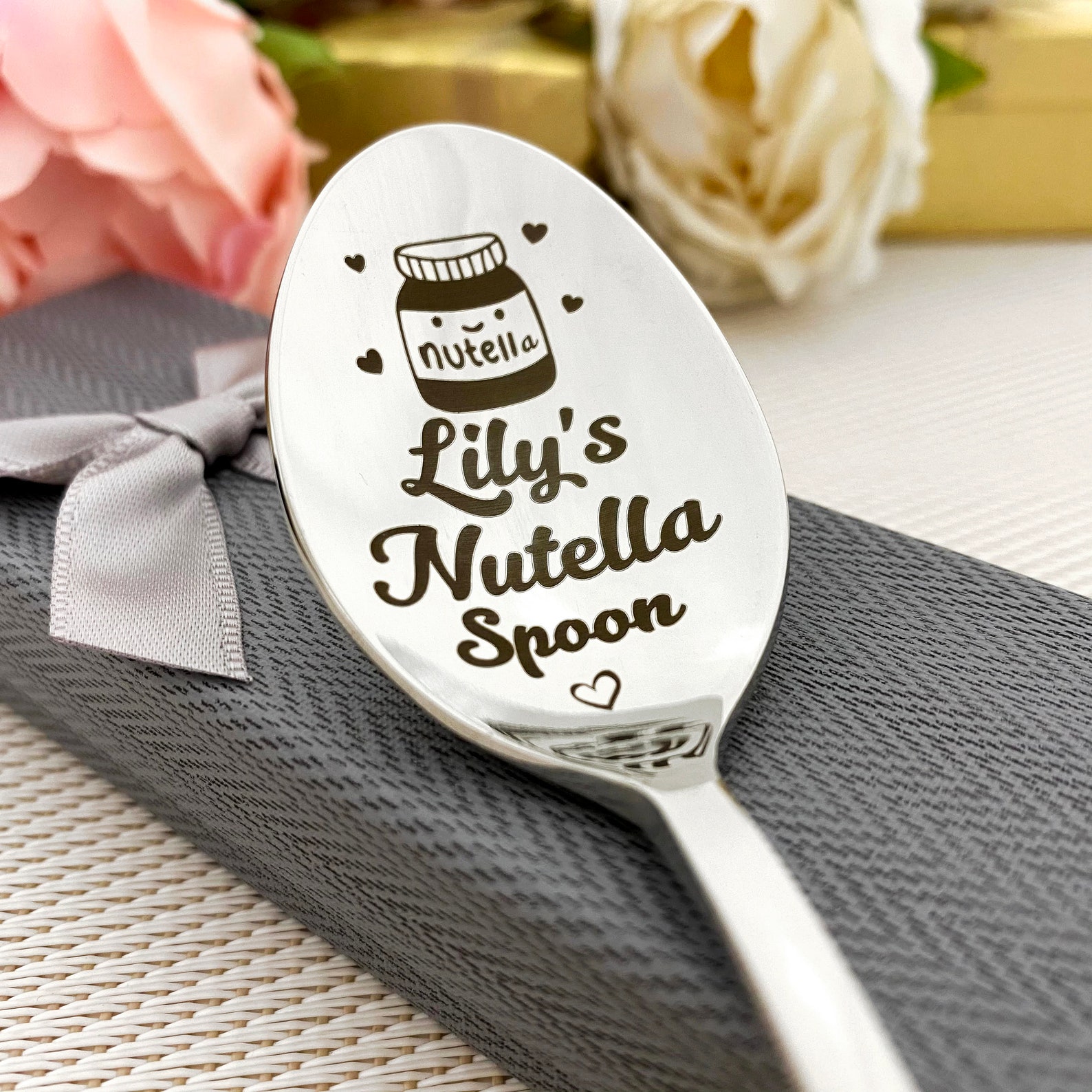 Nutella spoon Personalised spoon Custom spoon gift for Etsy