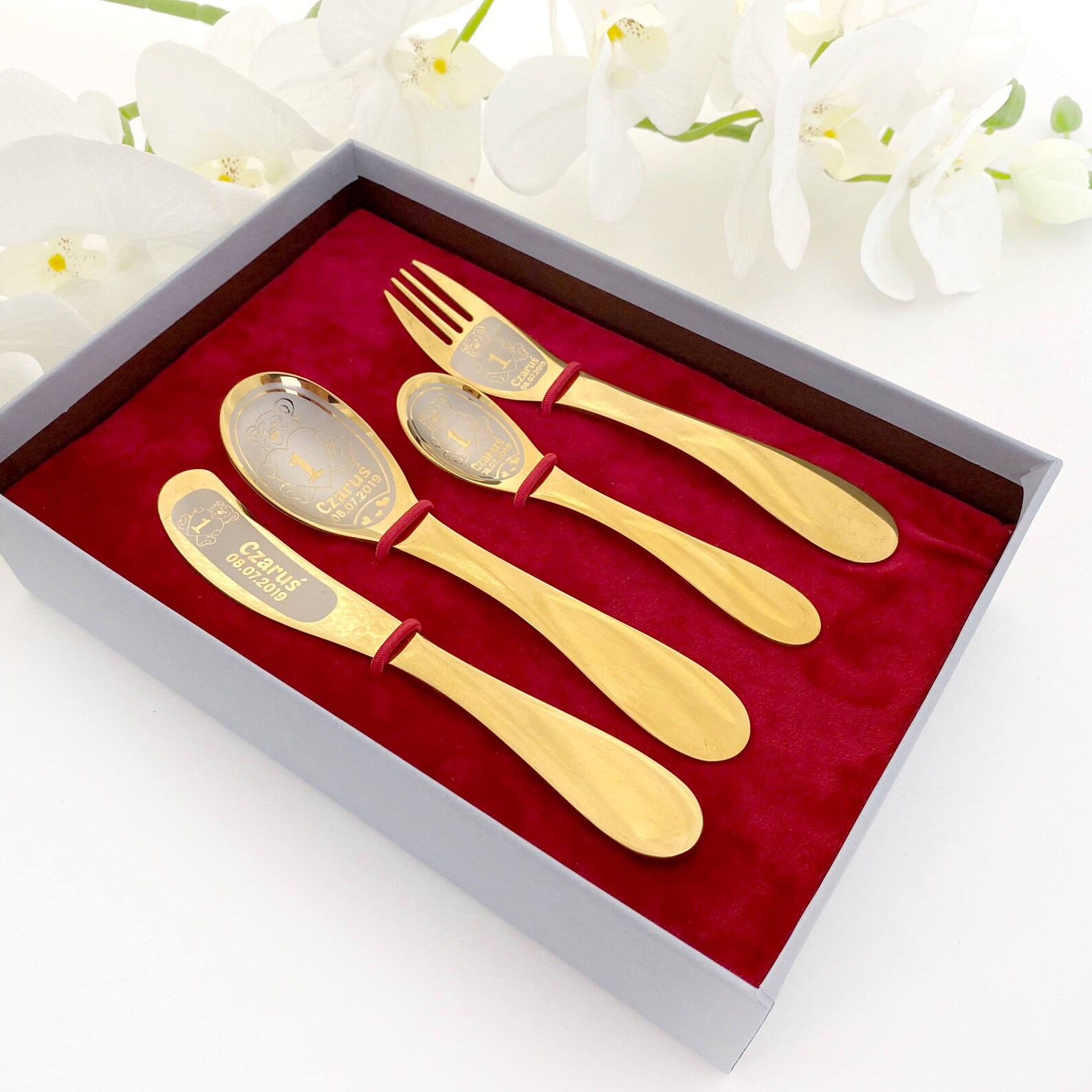 Baby Cutlery with Name Engraved on handles Baby Shower Gift Etsy
