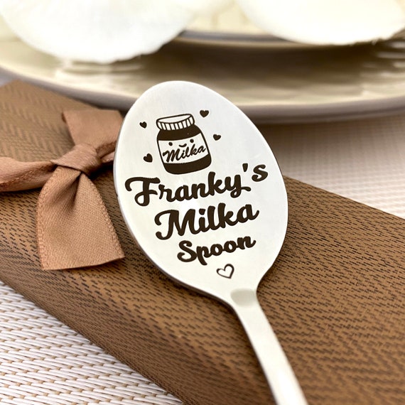 Nutella Killer Spoon Personalized Spoon With Name and Date Nut Butter Spoon  Nutella Plow Sister Gift Sweet Gift for Friend for Her 