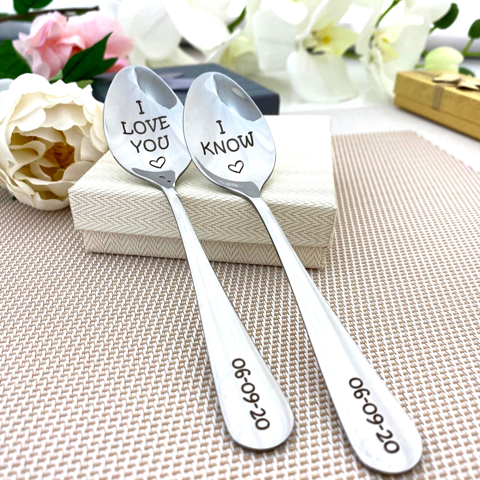 I Love You I Know Spoons Inspired Gift Couple Gift Spooning Etsy