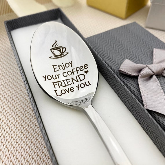Funny Christmas Gift for Friends | Funny Friendship Day Gift idea |  Birthday Gifts - Engraved Spoon
