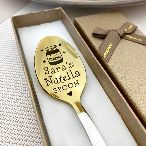 Nutella Cuillère - Nutella spoon with name - Cuillères personnalisées -  Cuillère pour anniversaire dans une boîte cadeau - Cadeau amusant - Cadeau  Nutella : : Cuisine et Maison