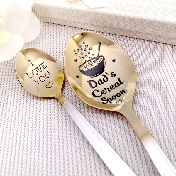 Cereal Spoon Customized Name Table Spoon Engraved Gift - Father's Day Dads Spoon Funny Spoon - Cereal Killer Plow Gift for Him - Soup Spoon