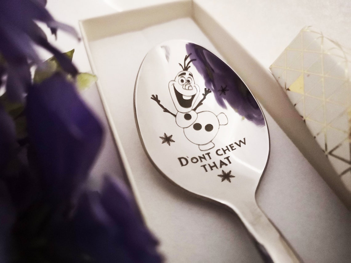 Disney Frozen Ice Cream Spoon Personalized Gift for Kids Etsy