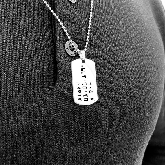 Personalized Stainless Steel Tag ID Pendant: Fast Furious Quote