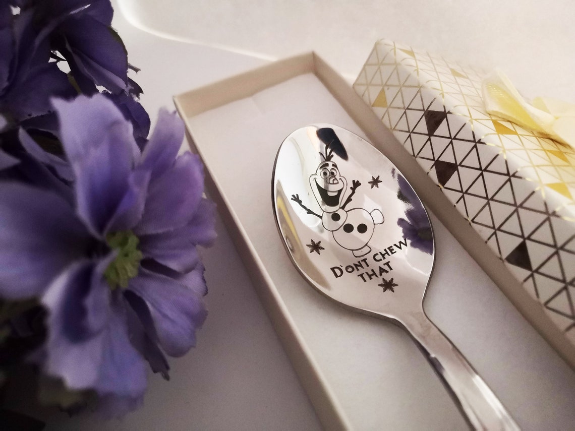Disney Frozen Ice Cream Spoon Personalized Gift for Kids Etsy