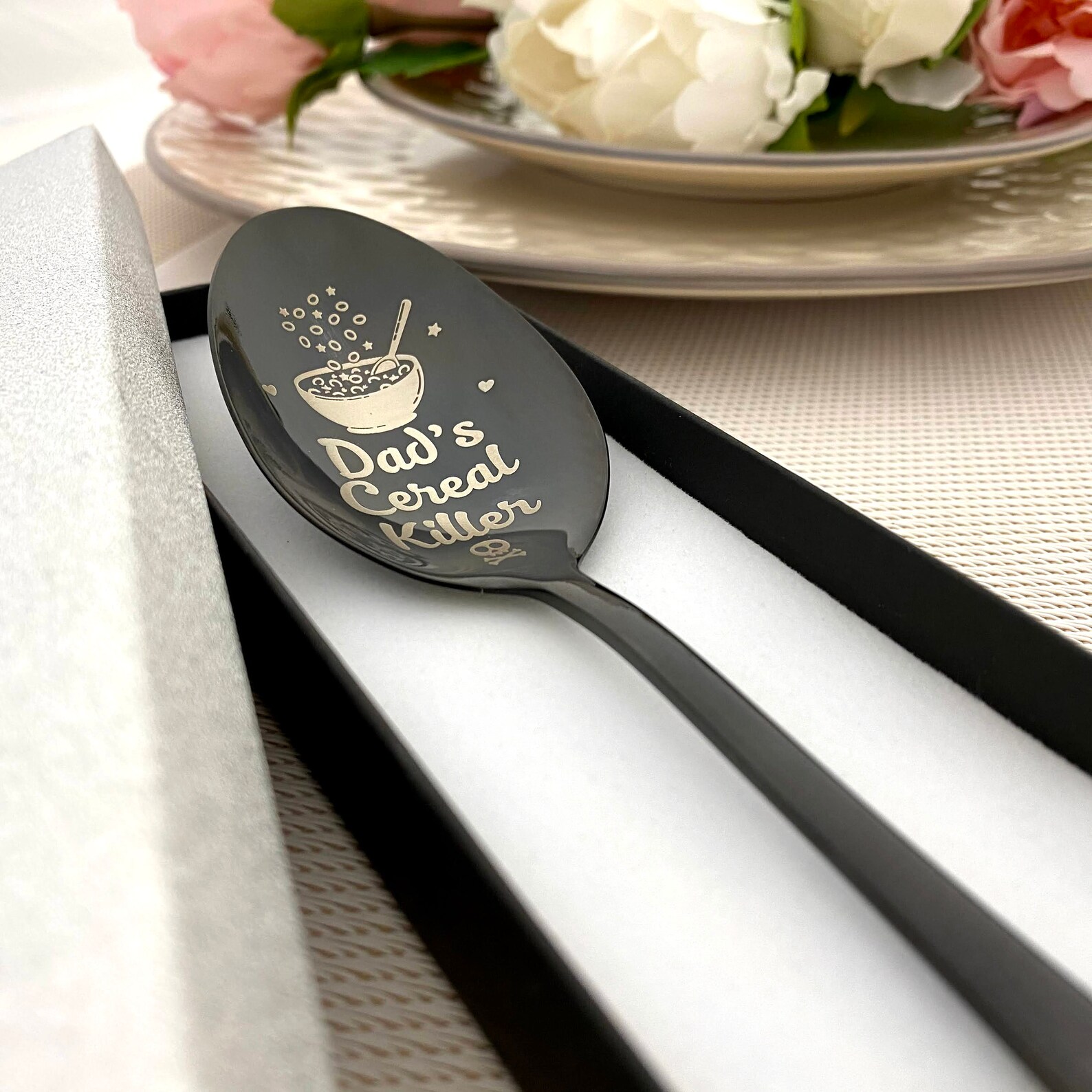 Cereal Spoon Personalized Gift Large Soup Spoon for Granola Etsy