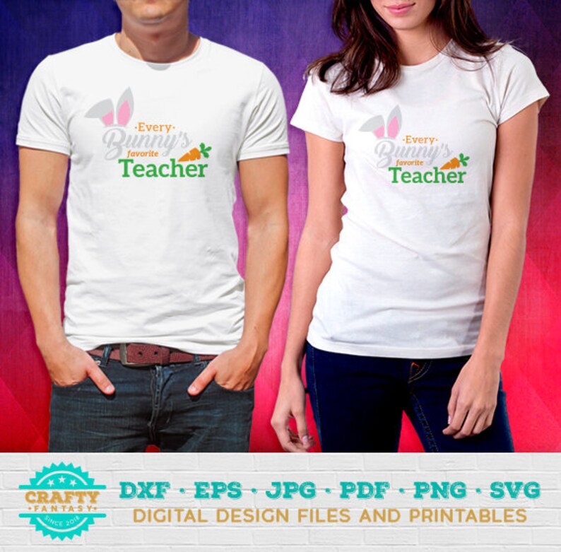 Download Every Bunny's Favorite Teacher SVG Happy Easter Bunny | Etsy