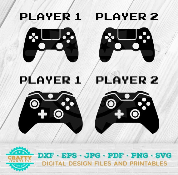 Download Free Player 1 Player 2 Players Svg Video Game Svg Friends Svg Etsy SVG Cut Files