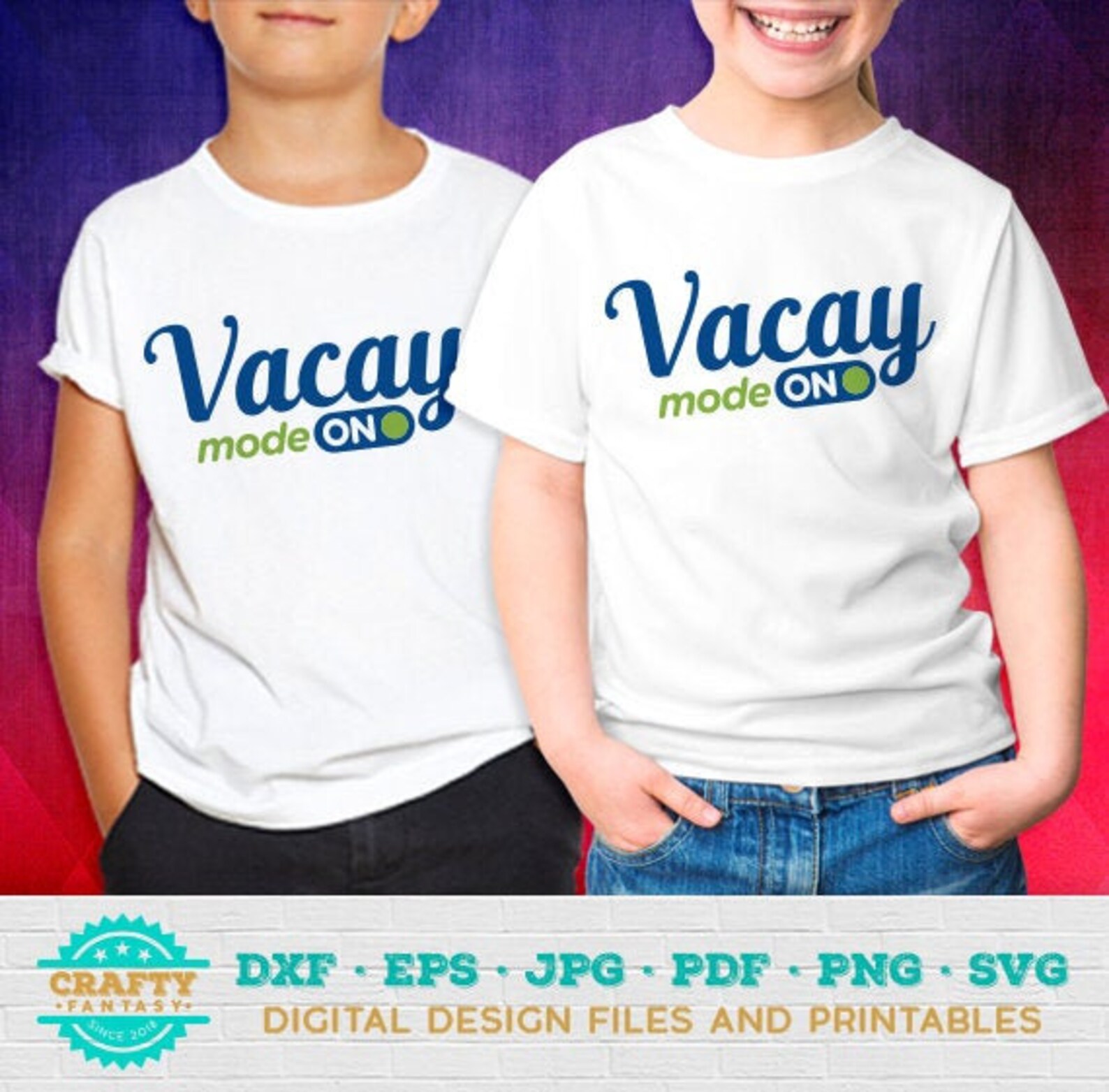 Download Vacay Mode On SVG Children on Vacation SVG Vacation Mode ON | Etsy