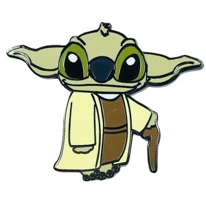 Stitch As Yoda, Lilo & Stitch, Disney Fantasy Pins, Yoda, his mischievous blue fur and big ears, Experiment 626, Limited