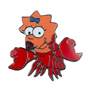 Pin – Maggie Simpson from The Simpsons – Disney Fantasy | Collectible Cartoon Character Pin Featuring Maggie as Sebastian Inspired Design