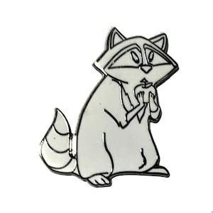 Pin – Meeko from Pocahontas – Disney Fantasy | White Version Sly Raccoon Collectible Accessory Gift for Pocahontas Enthusiasts