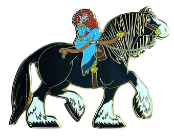 Pin – Princess Merida from Brave – Disney Fantasy | Scottish Archer Collectible Gift Bow and Arrow DunBroch Kingdom Design