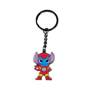 Keychain – Experiment 626 Stitch As Iron Man from Lilo & Stitch – Disney Fantasy | Cute Stitch Collectible Keyring Gift Hawaii Ohana Aloha