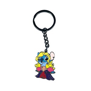 Keychain – Experiment 626 Stitch from Lilo & Stitch – Disney Fantasy | Hawaiian Alien Ohana Gift Charm with Blue Fur and Cute Mischievous