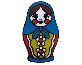 Pin – Matryoshka Doll from Russian Folklore – Russian Nesting Doll Collection
