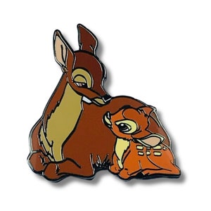 Pin – Bambi and Bambi's Mother from Bambi – Disney Fantasy | Adorable Mother and Child Woodland Animal Gift for Nature Lovers