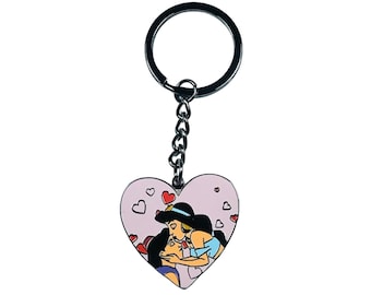Keychain – Aladdin and Princess Jasmine from Aladdin – Disney Fantasy
