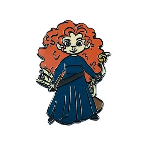 Pin – Princess Merida from Brave – Disney Fantasy | Scottish Archer Princess Collectible Accessory for Brave Movie Enthusiasts and Animation