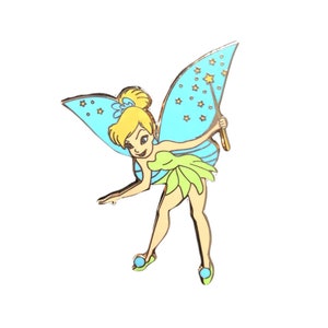Tinker Bell pin, Peter pan, Disney fantasy pins, The enchanting island of Neverland, Hard enamel, adorable and cute pins, Limited Edition image 3