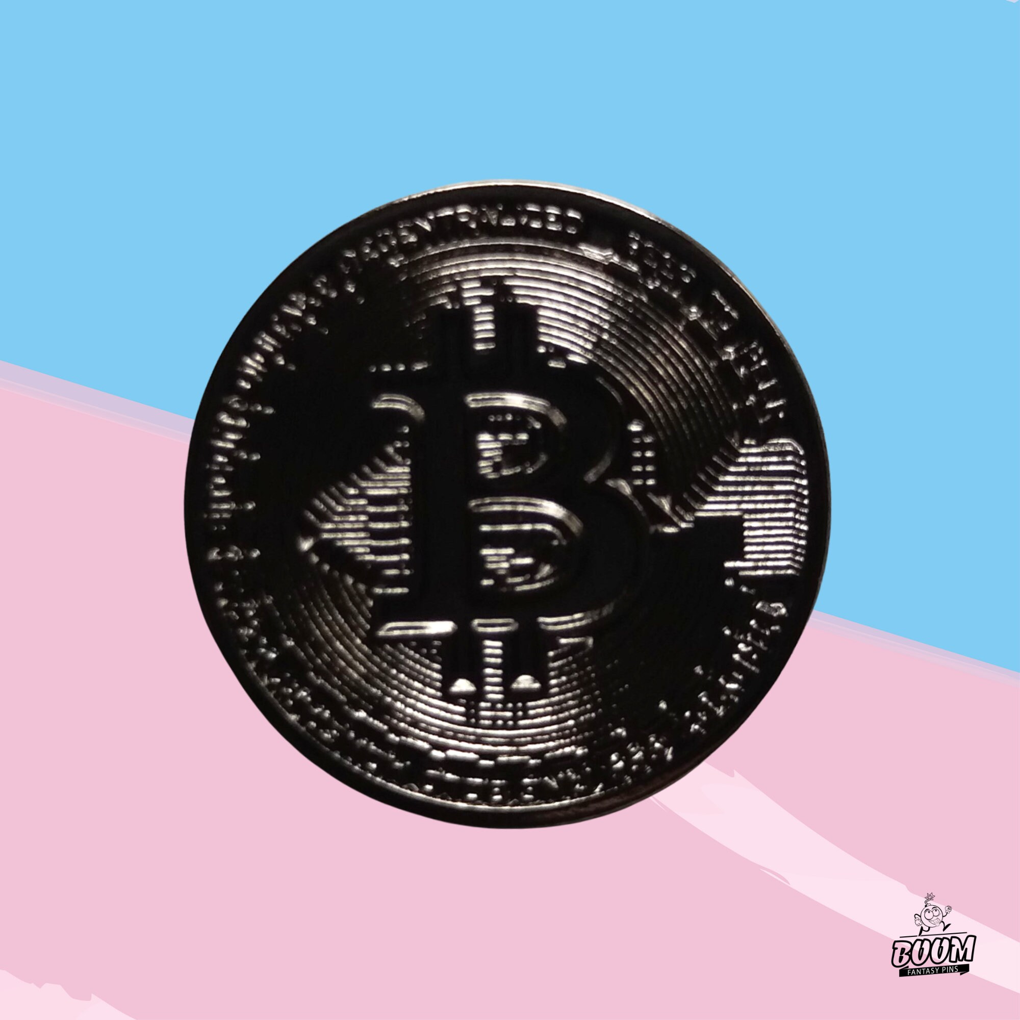 Pin – Bitcoin Symbol from Cryptocurrency Protocol – Blockchain Technology