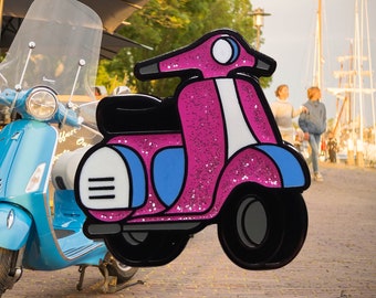 Moto Moto Vespa Moto Pin Pin Pink Enamel Pin Moto 