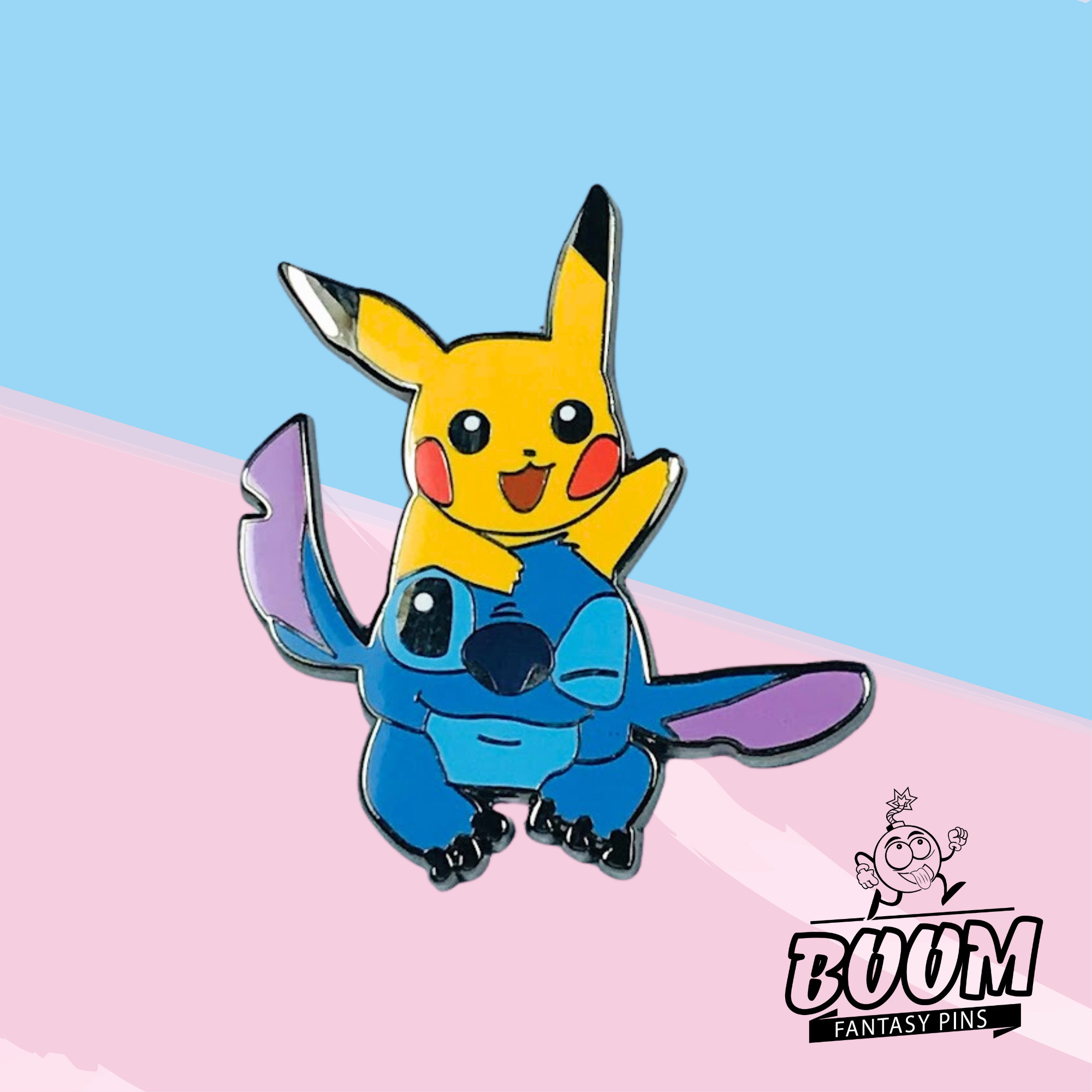 Pin – Stitch Experiment 626 and Pikachu from Lilo & Stitch