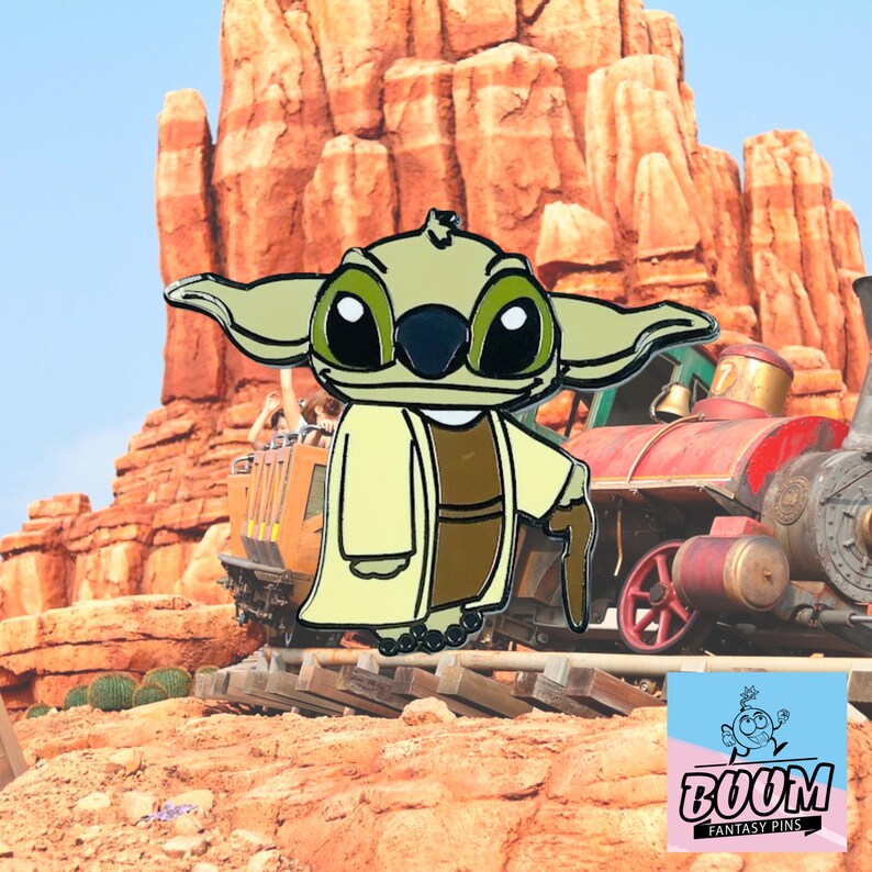 Stitch As Yoda, Lilo & Stitch, Disney Fantasy Pins, Yoda, his mischievous blue fur and big ears, Experiment 626, Limited